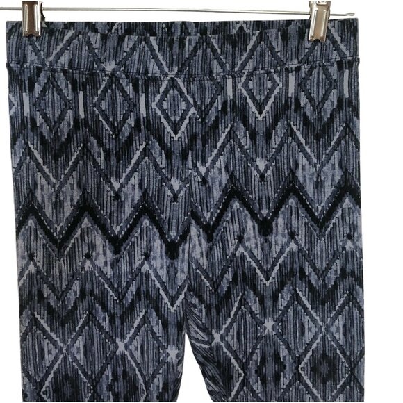 American Eagle Hi Rise Leggings  Women’s Size Medium Blue Geometric Print - Picture 3 of 9